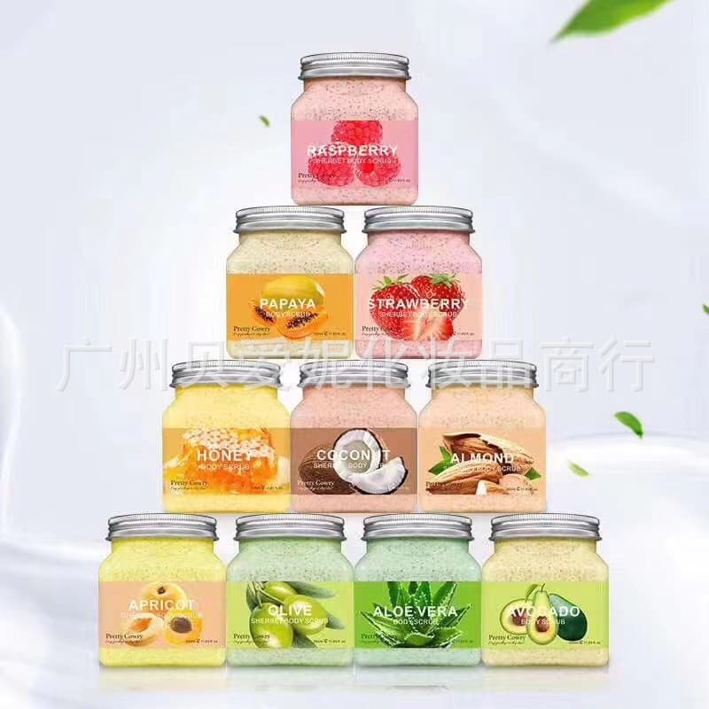 Cross-border 350ml Body Scrub Exfoliating Body Scrub for Keratosis Pilaris Whitening and Skin Renewal Scrub