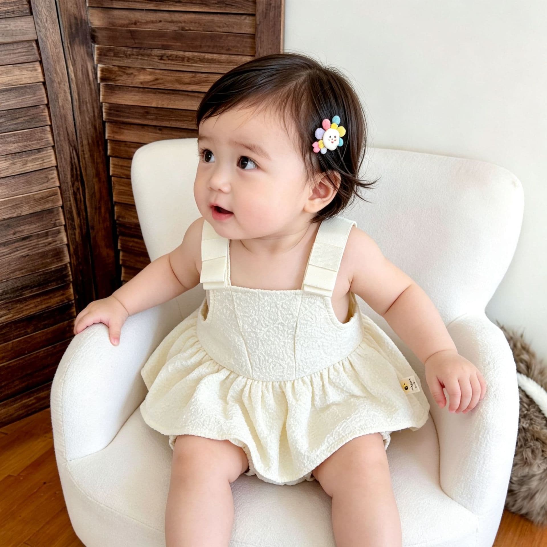 Korean style ins infants and young children's fashionable bow suspenders and dresses for baby girls with suspenders and princess rompers full moon summer
