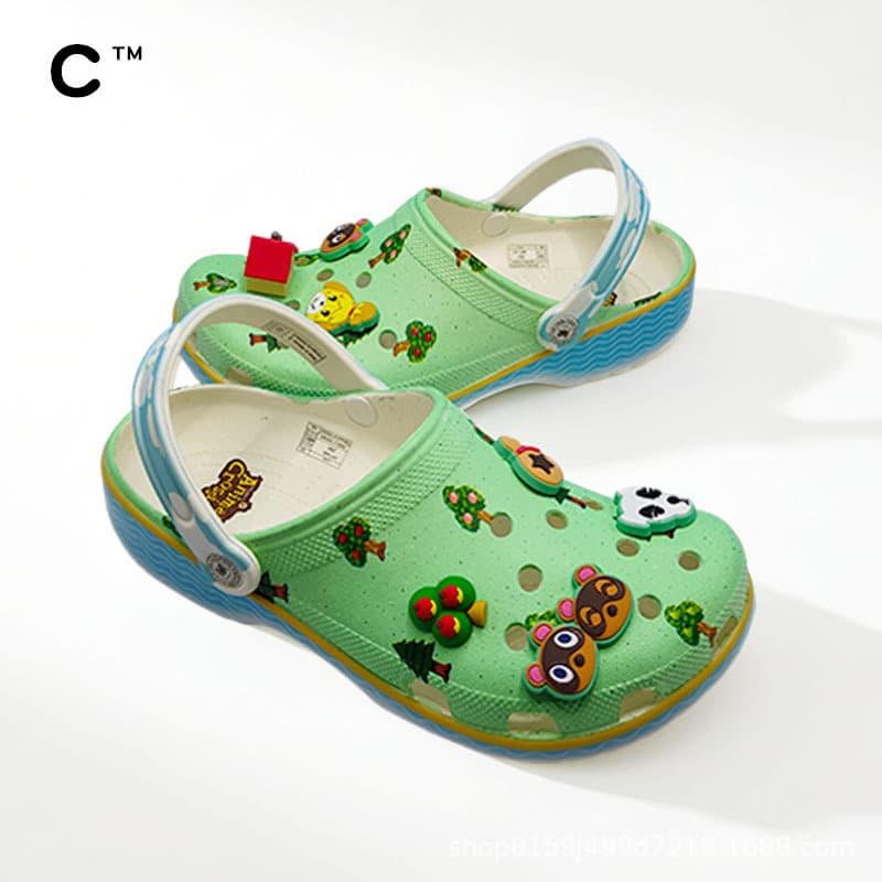 Cross Animal Crossing Collaboration Clog Sandals Anti-Slip Beach Shoes