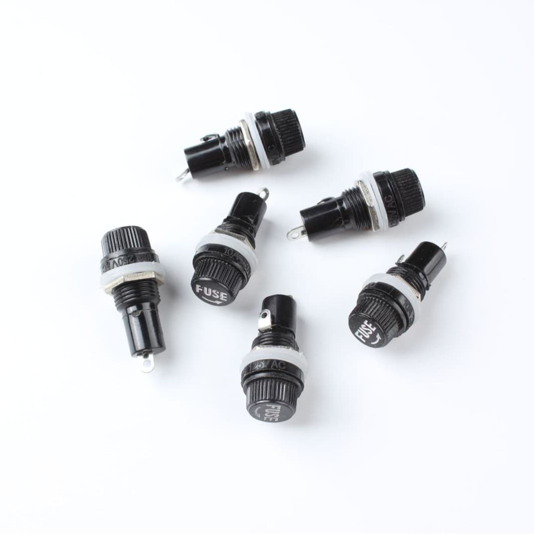 Factory Wholesale FUSE Holder Custom 5*20 Fuse Holder High-Temperature Bakelite Electrical 5X20 Fuse Base