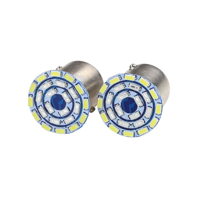 Motorcycle LED Tail Light Brake Light Flashing Colorful 1157 3014 24SMD Three-Color High-Brightness Signal Bulb