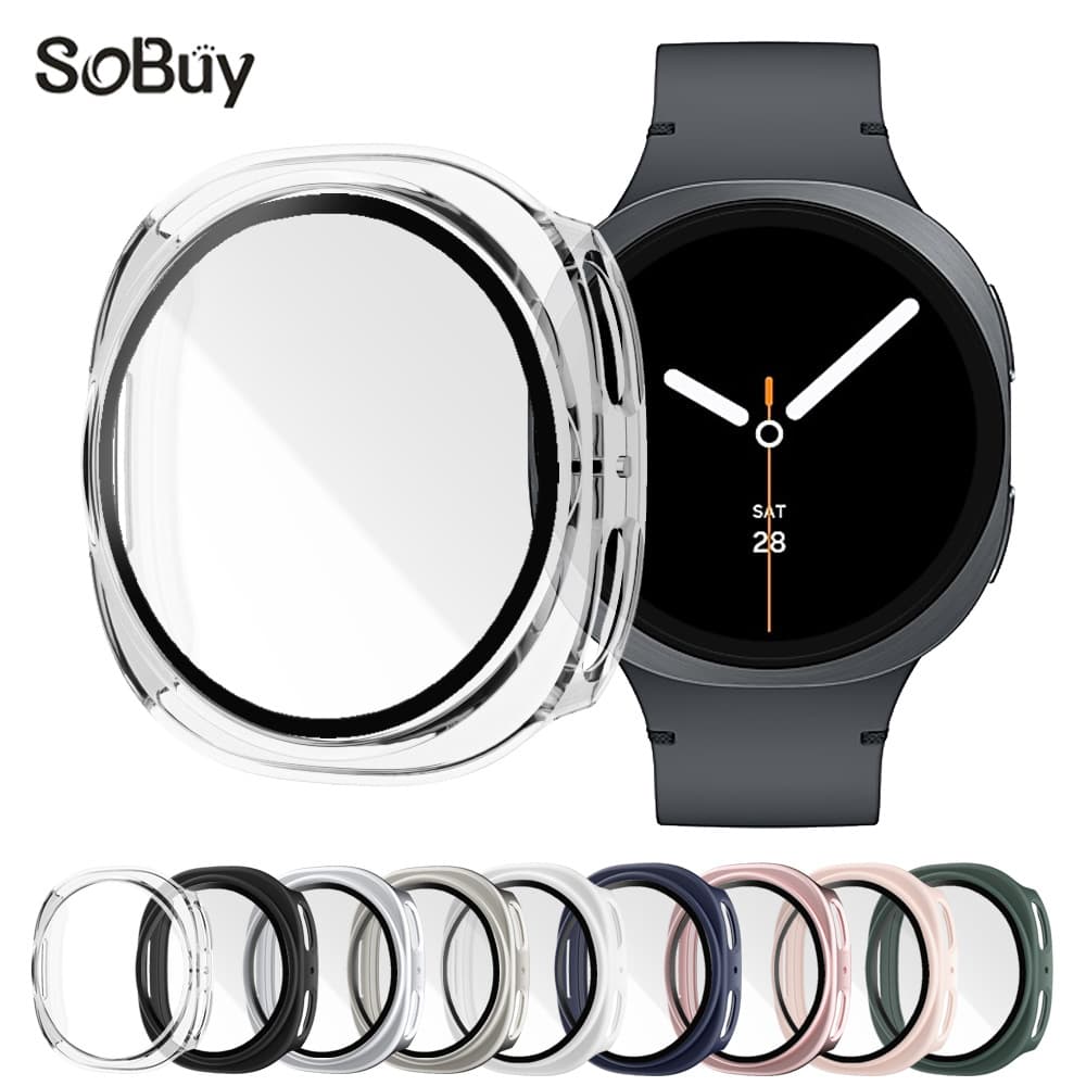 Compatible with Samsung Galaxy Watch 8 40/44mm watch case, PC unibody case, Ultra2 protective case.