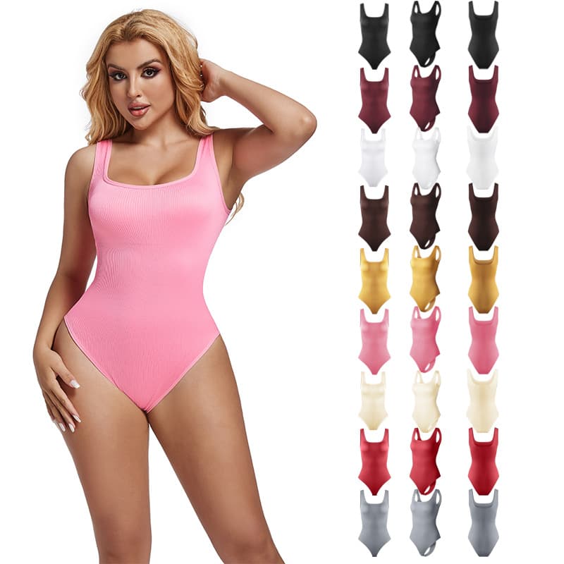 European and American cross-border hot-selling export bestseller, Amazon independent site AliExpress seamless shaping waist-cinching tight bodysuit.