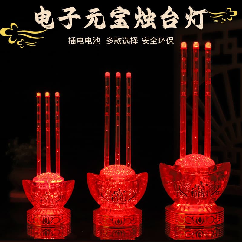 LED Electronic Incense Burner for Home, Plug-in Crystal Ingot Electric Candle Holder for Wealth Attraction