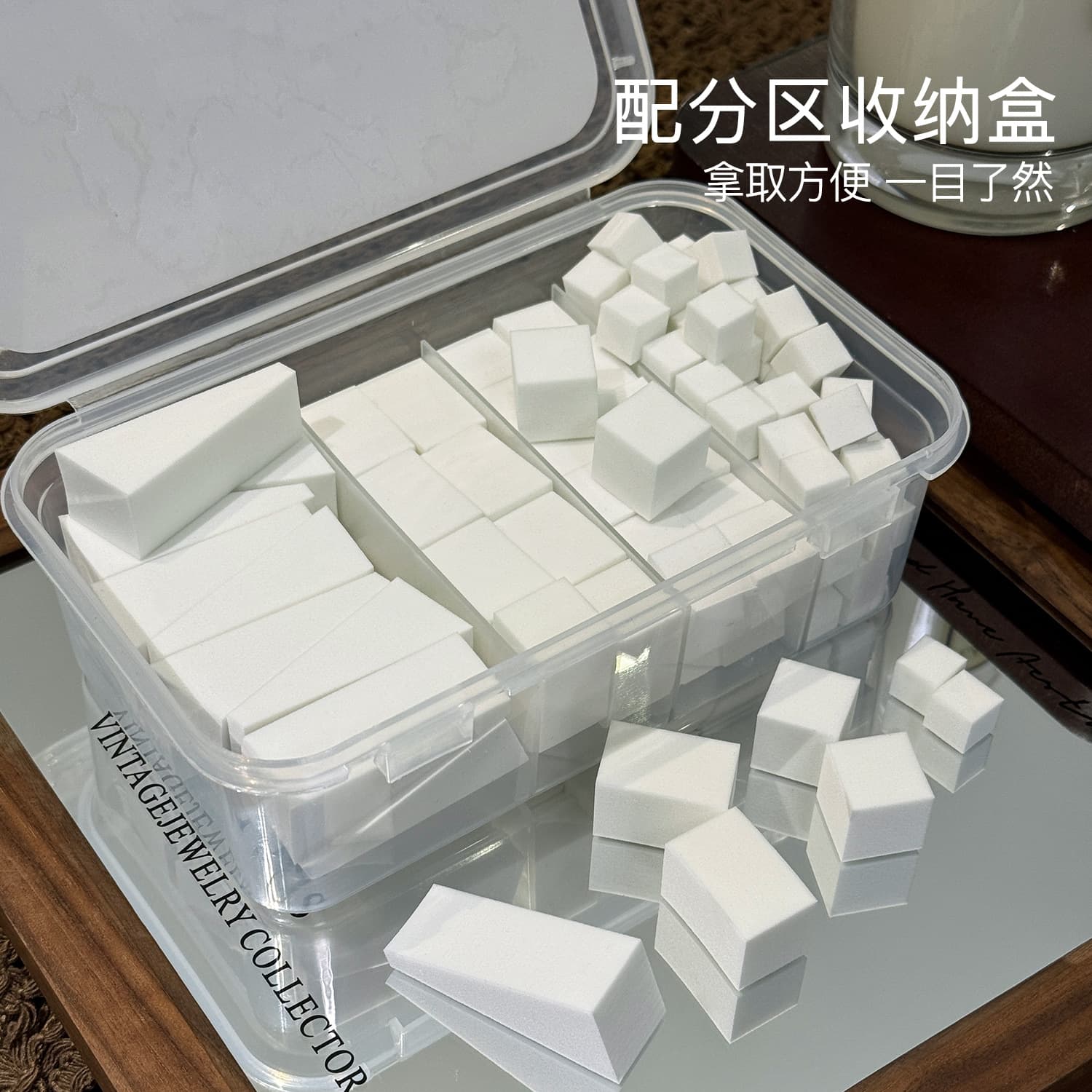 Mini Tap Sponge Tofu Block Long Strip Tap Sponge Blush Gradient Nail Art Store Special Tap Sponge Set