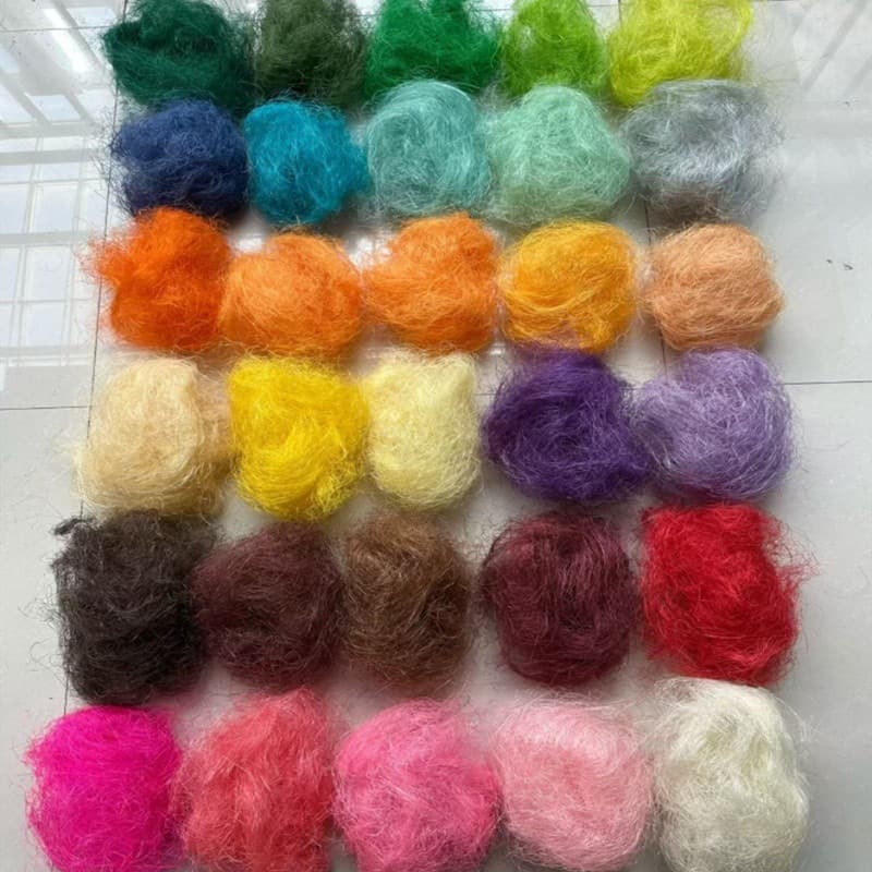 Jute Fiber Wedding Venue Festival Scene Decoration Colored Jute Fiber Wedding Dried Flower Wrapping Material Landscape Props