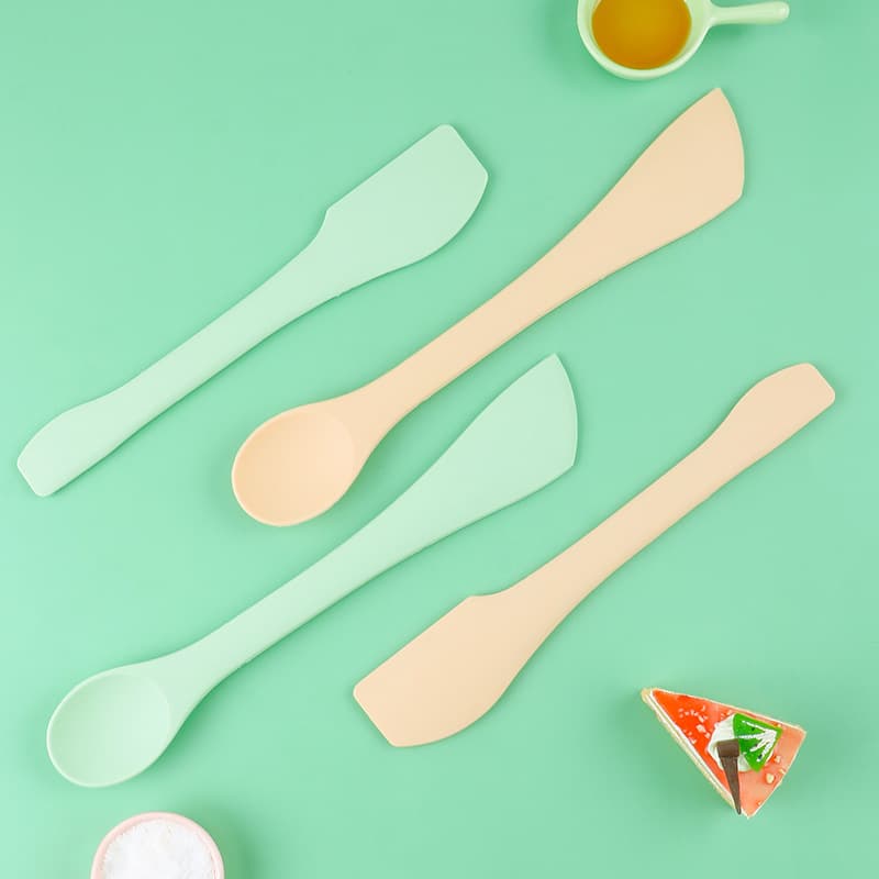 Silicone Integrated Scraper Baking Utensils Double-Headed Dual-Use Silicone Scraper Spoon Knife Shovel Kitchen Utensils In Stock