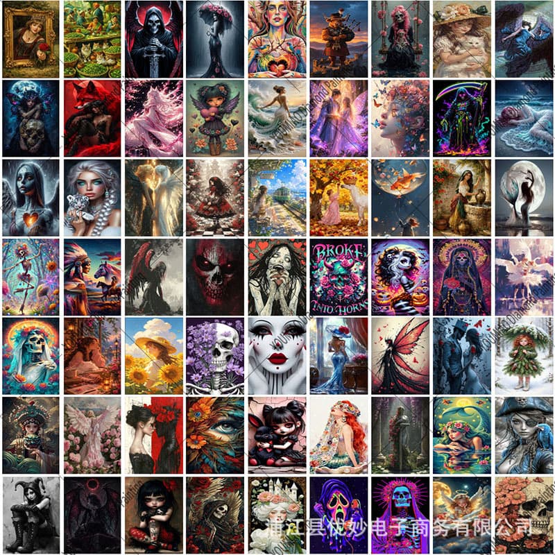 Hot-selling cross-border new 5D diamond painting with high appearance value DIY handmade character style diamond painting home decoration painting