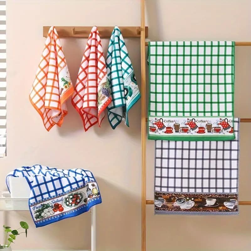 Export tea towel, Amazon cross-border Temu bestseller kitchen towel, custom patterns available, cloth napkin cleaning cloth