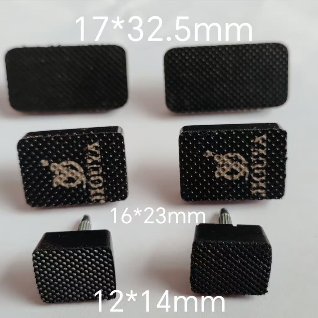 Square High Heel Tip Replacement Shoe Repair Material Accessories Leather Shoe Heel Tip Wear-Resistant Silent Thick Core Heel