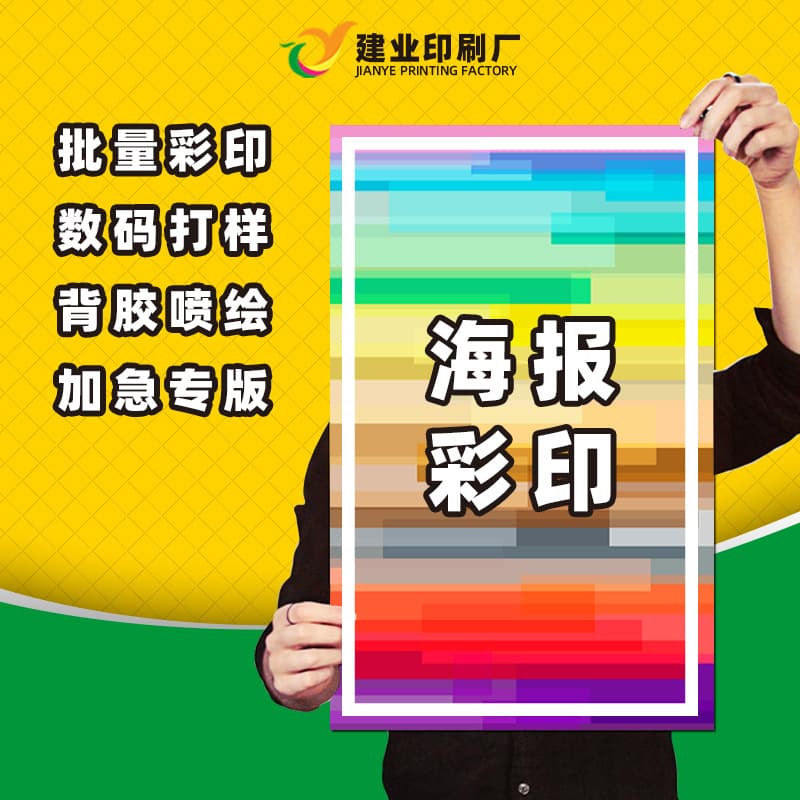 Custom High-Definition Adhesive Color Print Posters, Flyers, Photo Advertising in Multiple Sizes, Poster Printing
