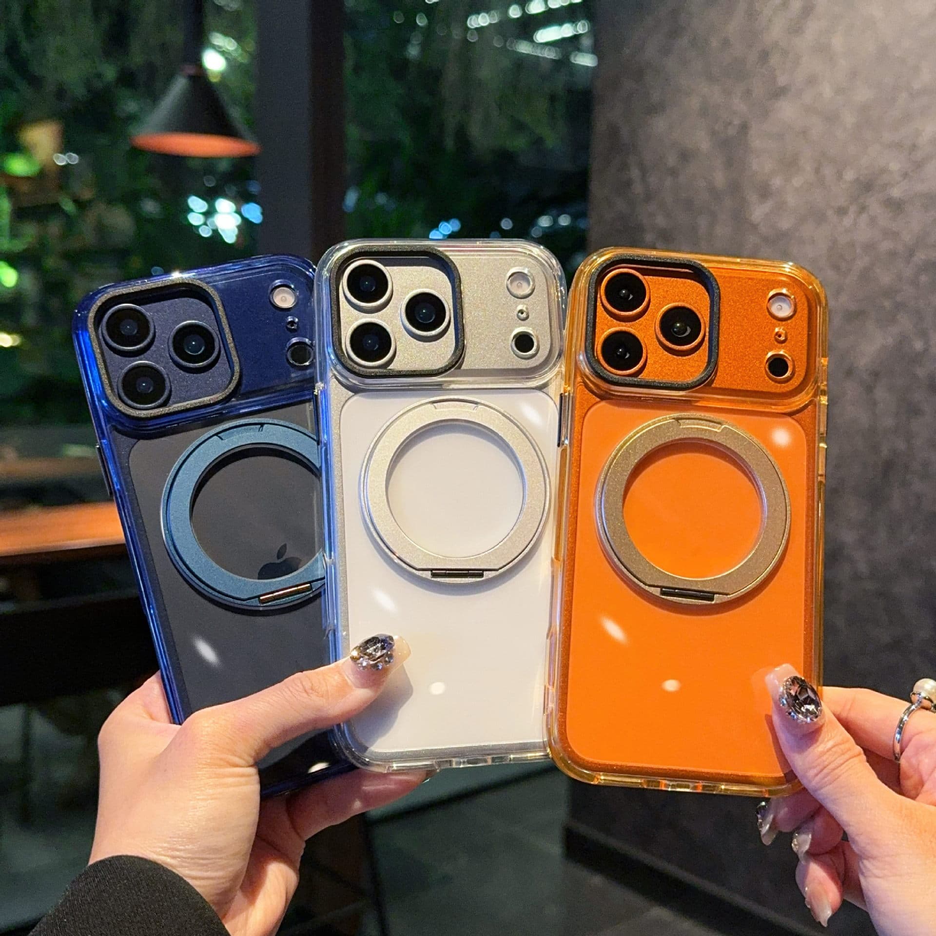 Compatible with iPhone 17 Case, 16 Pro Magnetic Stand Phone Case, iPhone 15 Pro Max Phone Stand Case