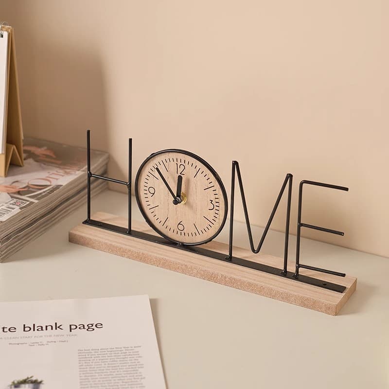 Creative Home Table Clock for Living Room, Bedroom, Hallway, Wine Cabinet, Office Desk, TV Cabinet Decorative Ornament