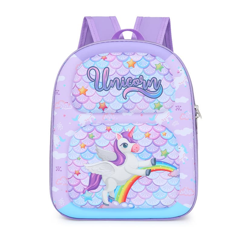 New Export Cute Cartoon Backpack for Boys and Girls, Large Capacity, Durable, Weight-Reducing Kindergarten Schoolbag, Eggshell Style, Wholesale