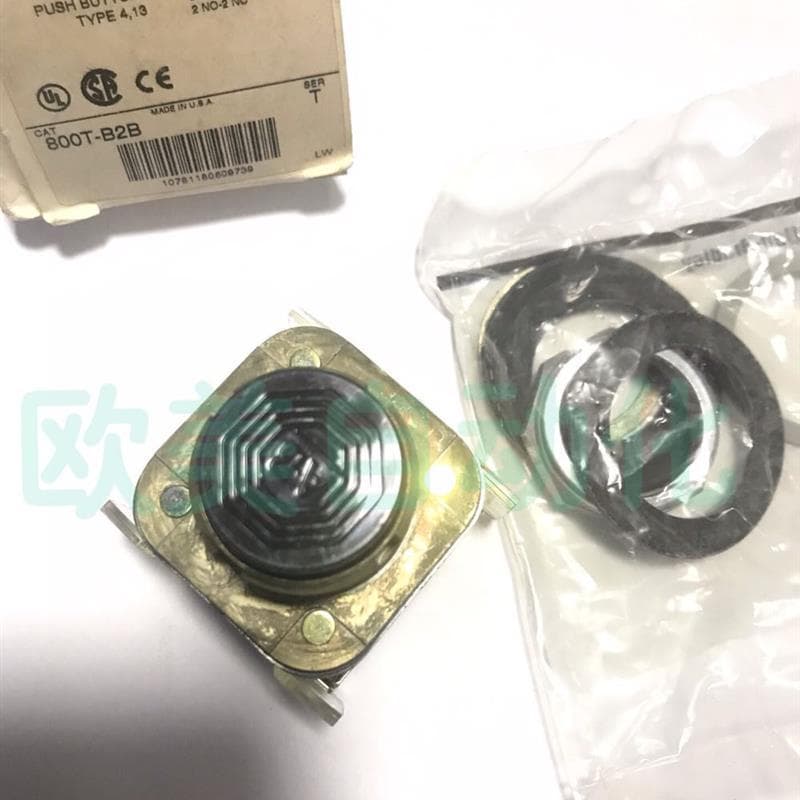 A089* AB Button 800T-B2B T Black Button Two Rows of Contacts 800T-B Original Stock