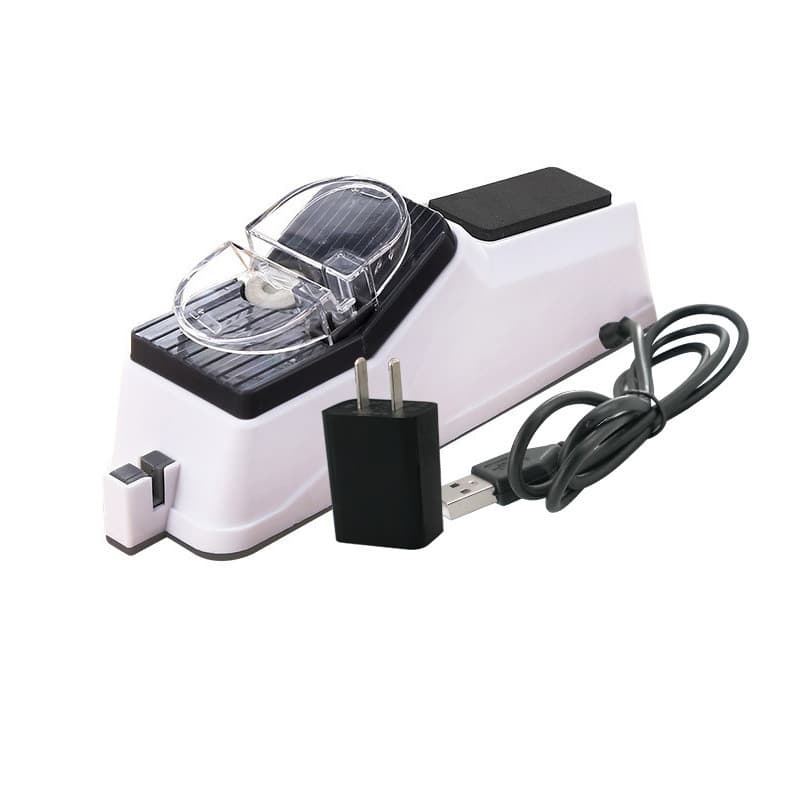 Cross-border Electric Knife Sharpener, Household Portable Kitchen Automatic Sharpener for Knives and Scissors, Small Multi-Purpose Sharpening Machine