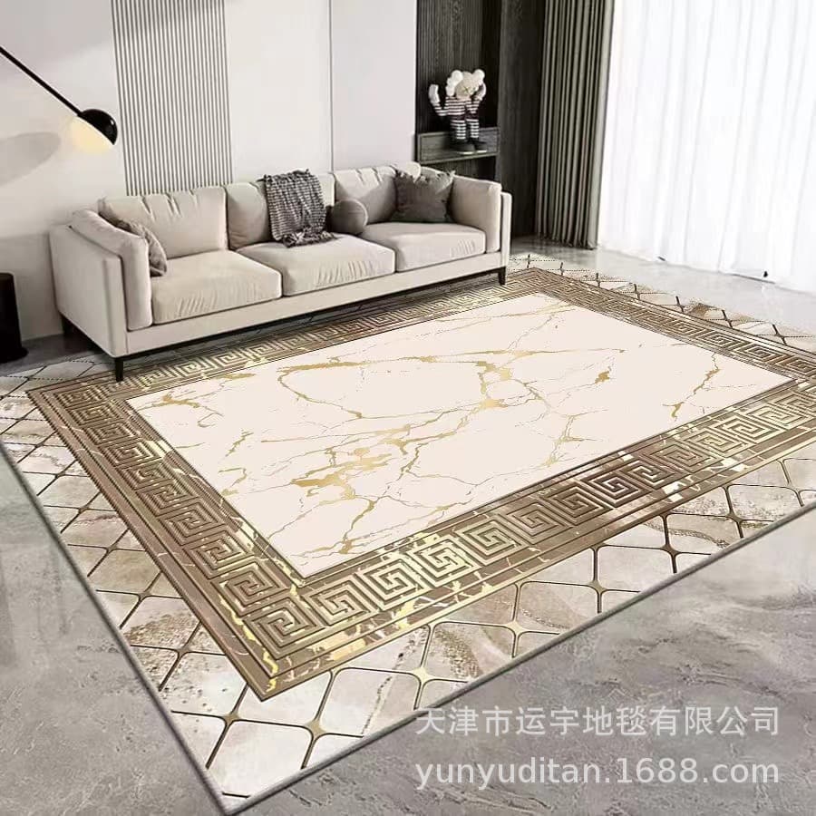 Foreign Trade Light Luxury Living Room Carpet, Sofa Coffee Table Blanket, Bedside Blanket, Conference Room Floor Mat, Foot Mat Manufacturer Can Label and Ship