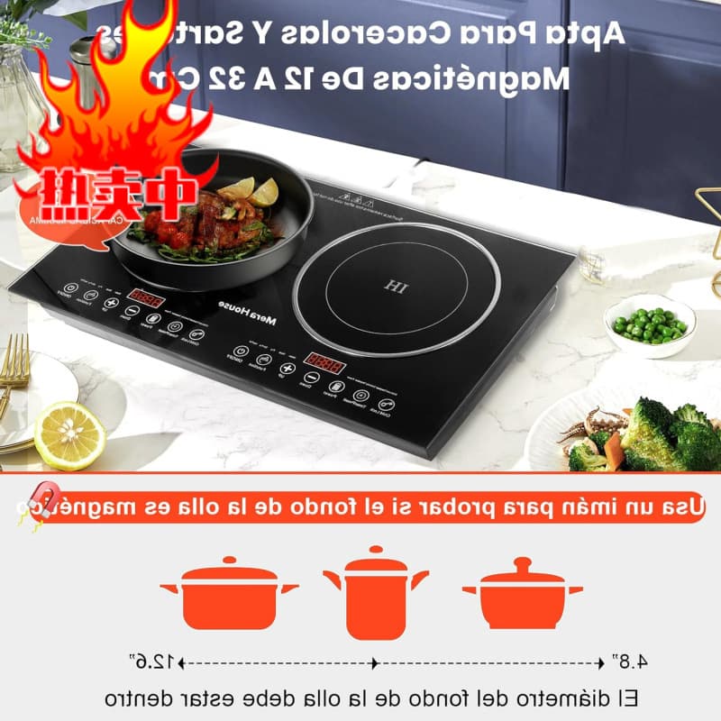 Factory Induction Cooktop __ Burners __W, Electric Grill