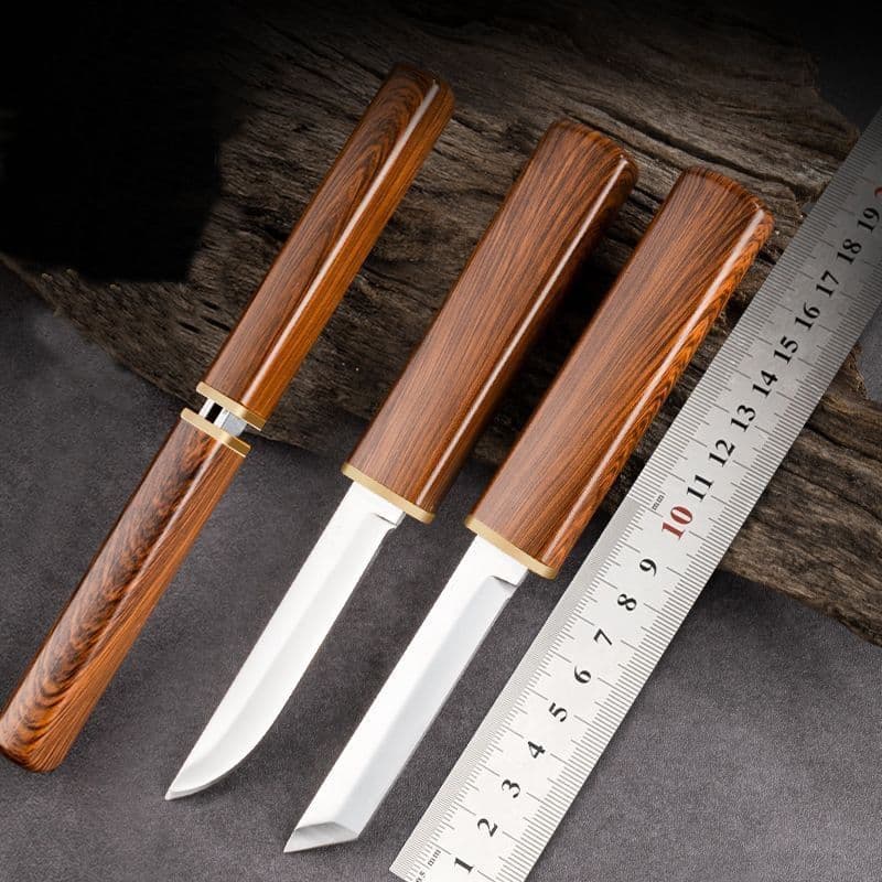 Portable Fruit Knife Set Household Stainless Steel Small Knife Outdoor Mandarin Duck Double Knife Meat Knife Dragon Phoenix Double Knife Internet Celebrity Knife