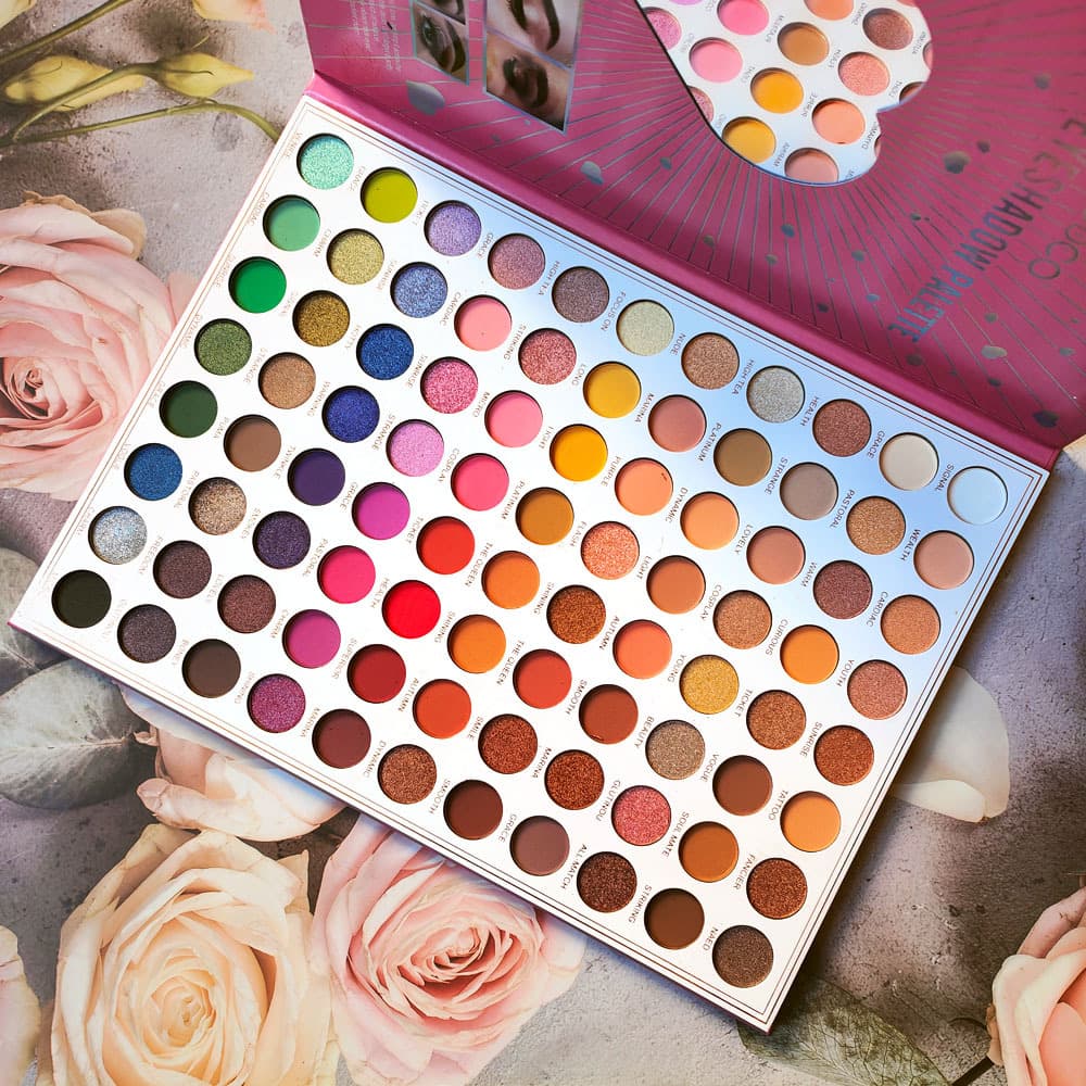 70-Color Eyeshadow Palette, Everyday Earth Tones, Shimmer & Matte, Cosplay Colorful Stage Makeup, Professional Makeup Artist Use