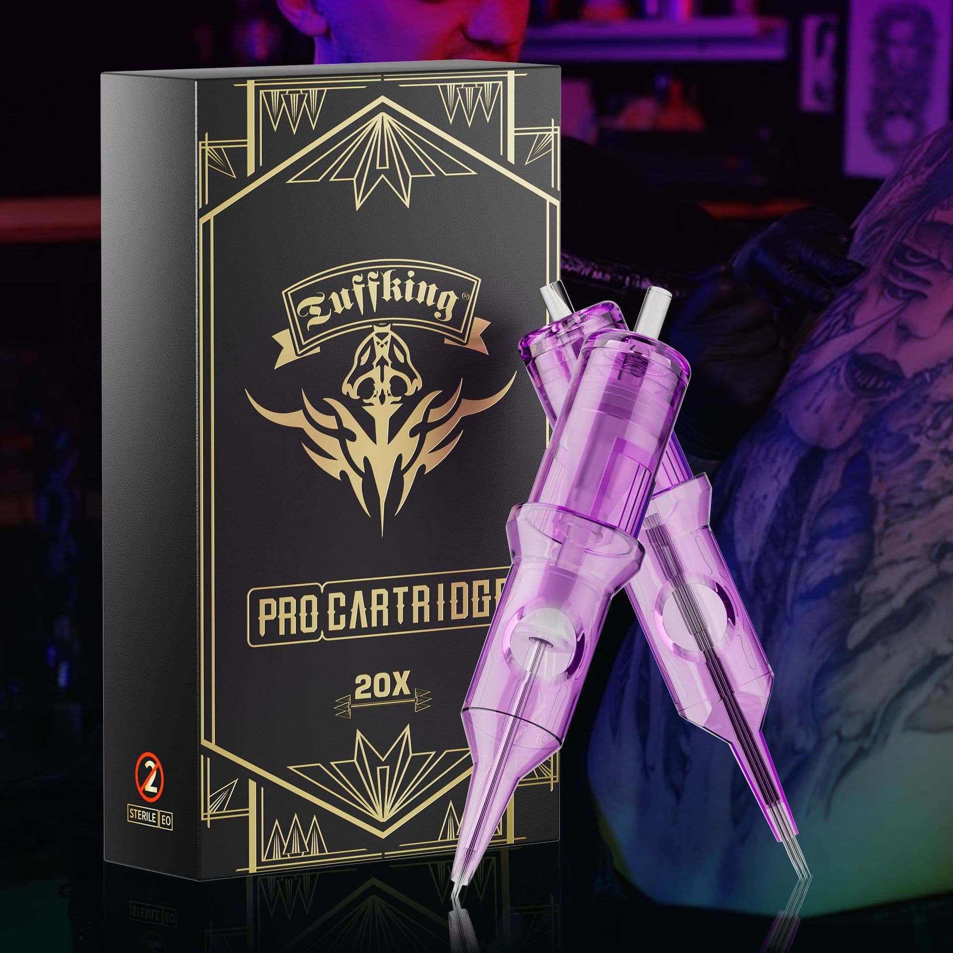 Cross-border Supply Small Purple Needle Tattoo Integrated Needle for Lining, Shading, Eyebrow Embroidery, Tattoo Tools, Tattoo Equipment, Tattoo Consumables