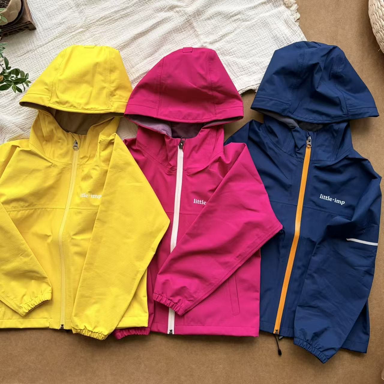 In-Stock 2025 Original Parent-Child Hard Shell Waterproof Windproof Outdoor Jacket in Three Colors