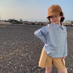 Korean-style Girls' Shirt 2026 New Children's Casual Cotton Blouse Baby Fashionable Sun Protection Cardigan Kids Top
