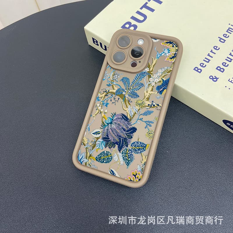 Flower Branch Compatible Apple 16 PRO MAX Phone Case for iPhone 11/12/13/14/15/XR/XS Max Protective Cover 78