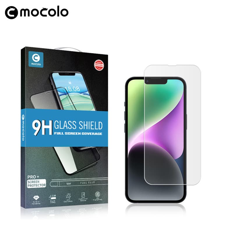 Mocolo High-Definition Scratch-Resistant Tempered Glass Screen Protector for iPhone 15 Pro Max, Clear Transparent