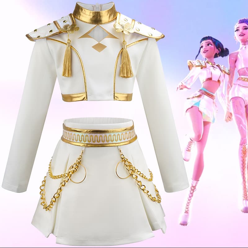 Witcher Girls Cosplay Costume K-POP Star Lumi Zoe Mira Cosplay Stage Costume Set
