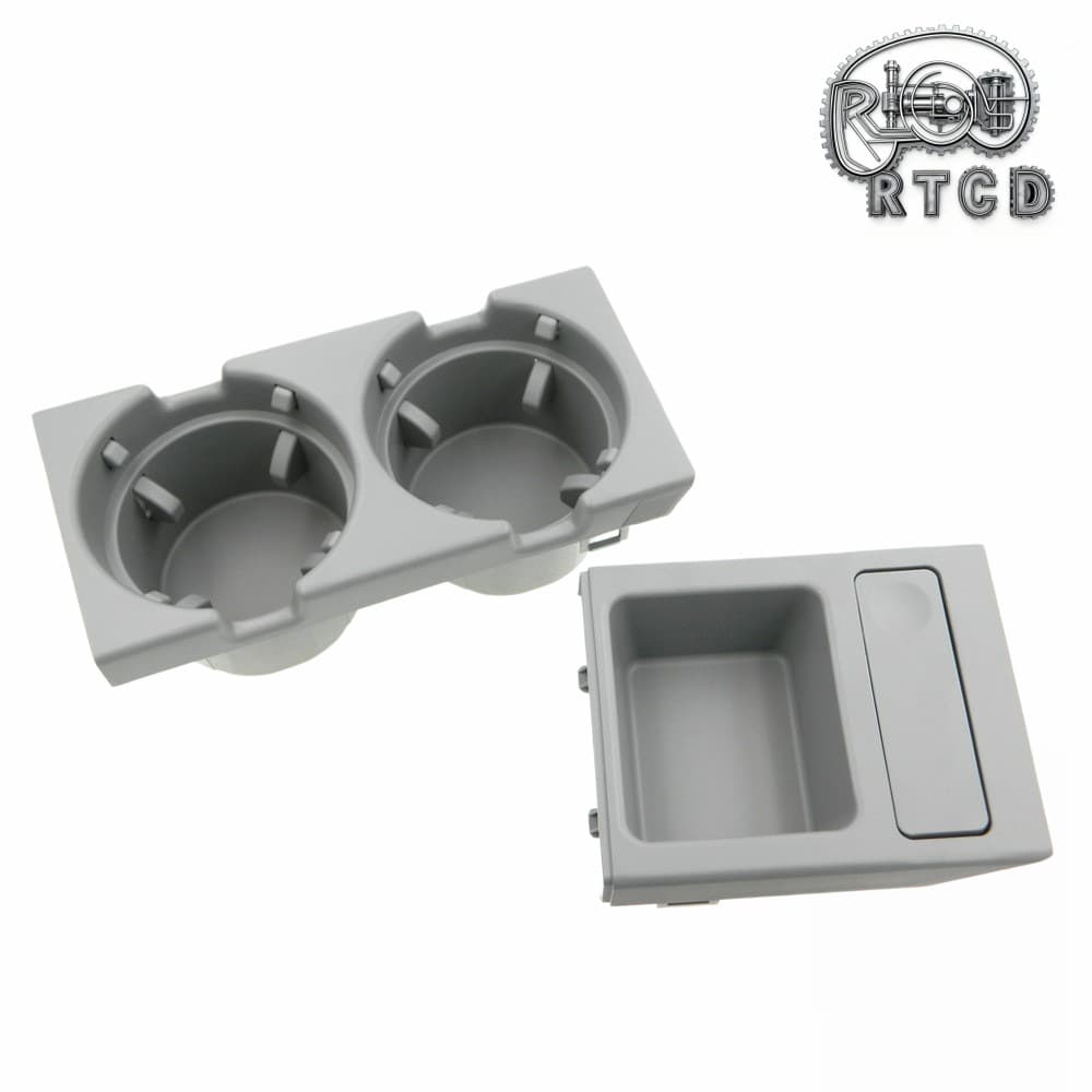 51168248504 51168248505 Cup Holder Set Gray for BMW E46 3 Series 318