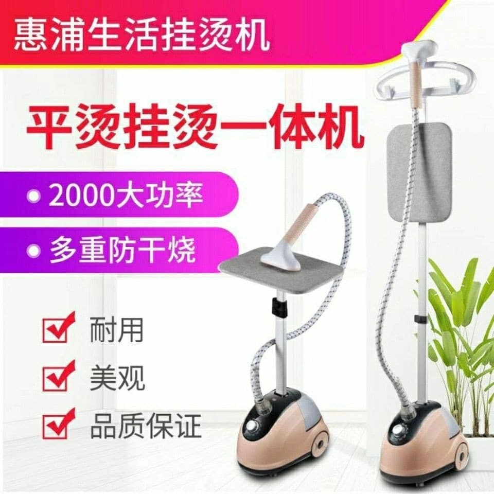 Steam Iron Handheld Garment Steamer Small Household Vertical Steamer for Clothes Ironing, 2-in-1 Steaming and Flat Ironing