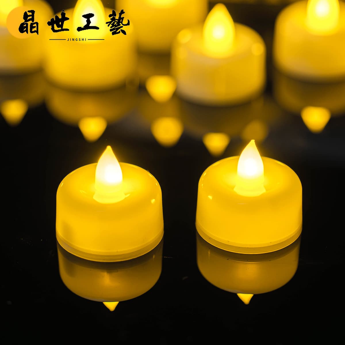 Amazon Hot Sale Electronic Candle Light, Pumpkin Lamp Warm Light Smokeless Small Tea Wax for Proposal Confession Birthday Decoration