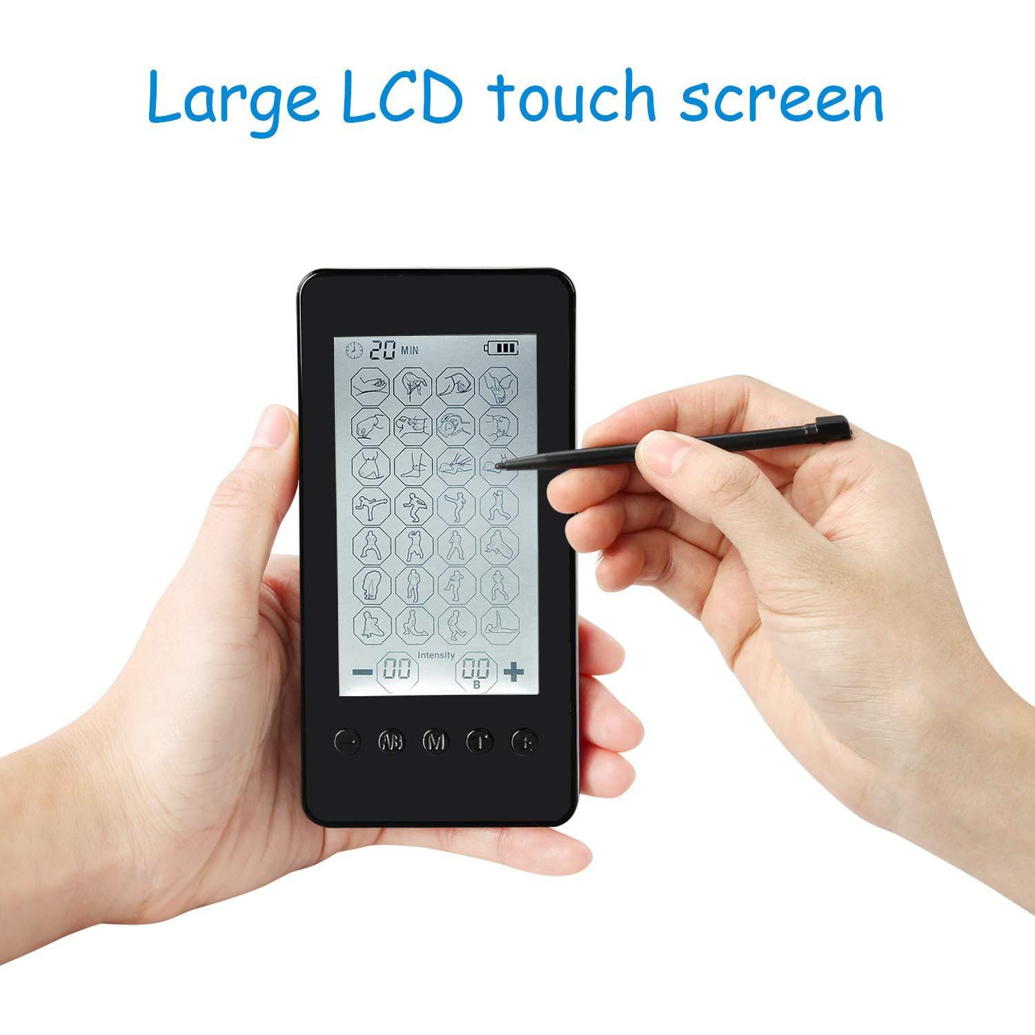 48-mode TENS EMS MASSAGE DIY low-frequency meridian physiotherapy instrument touch screen 28-mode muscle stimulator