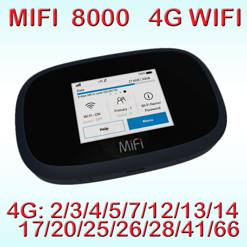 Universal 4G High-Speed Internet Inseego MiFi 8000 4G WiFi MIFI8000 Wireless Router
