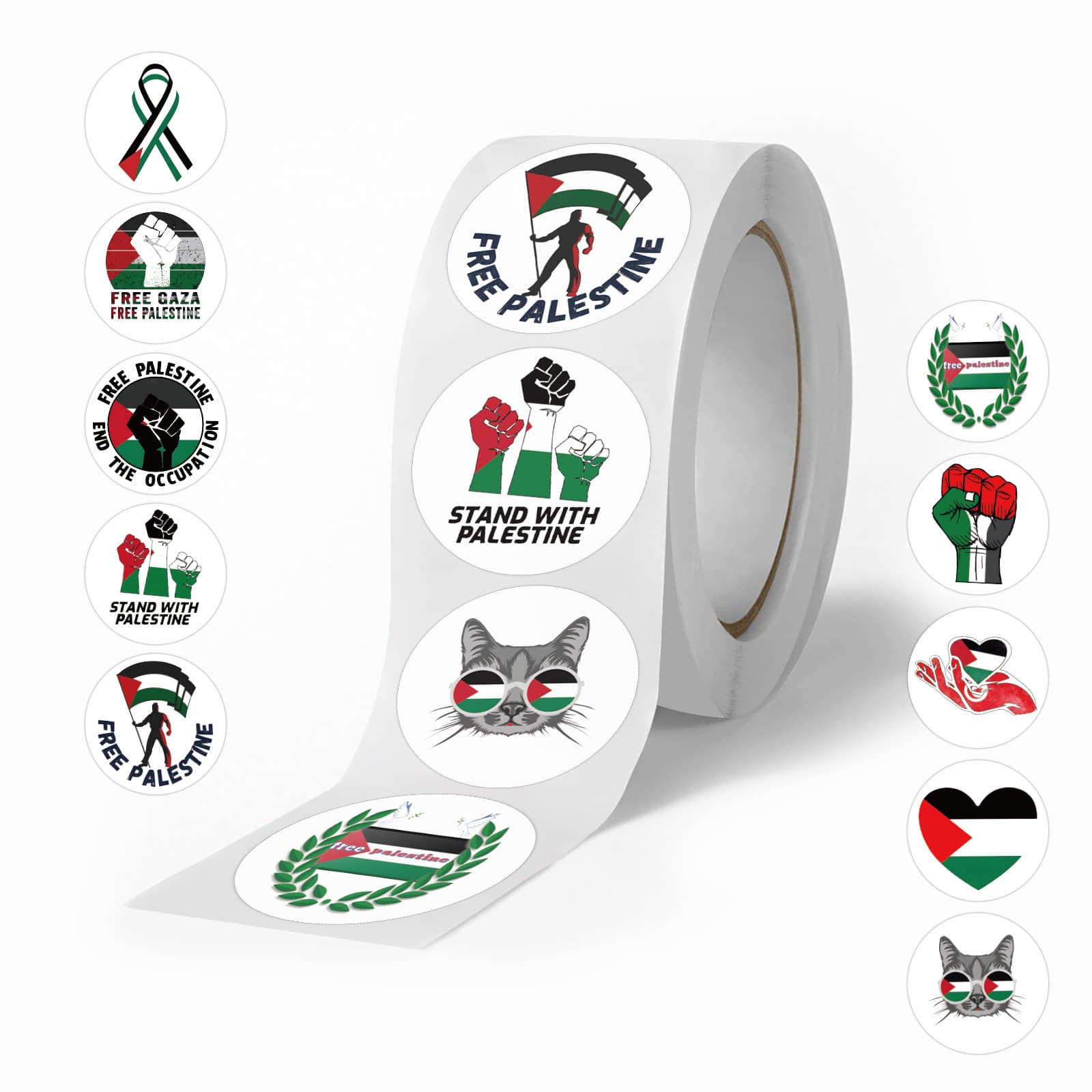 500 Cross-Border Aid Palestine New Graffiti Stickers DIY Decorative Cup Phone Stickers Wholesale