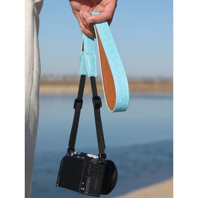 Backpacker Z36 DSLR Camera Strap 2CM Wide Shoulder Strap Mirrorless Mat Weave Pattern Ultra-fiber Neck Strap