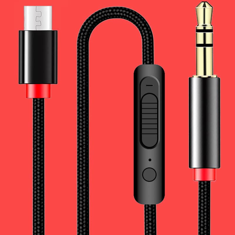 Digital Decoding Audio Cable with Microphone Tuning Aux Car Audio Cable 3.5mm Listening to Music Typec Interface Cable