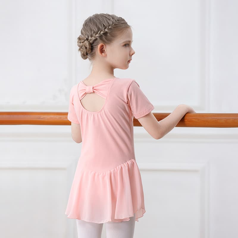 Ballet skirt, children's gymnastics suit, summer one-piece exercise suit, girl's long-sleeved dance suit, toddler Chinese dance