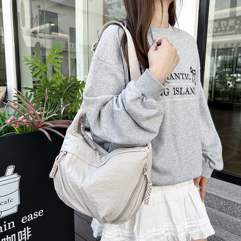 High-Quality Dumpling Bag Women's Handbag 2026 New Korean Style Niche Fashion Lightweight Shoulder Crossbody Bag Underarm Bag