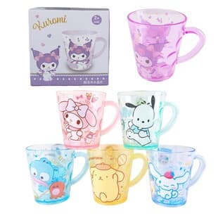Sanrio Kuromi Kids Toothbrush Cup, Boys Girls Rinse Cup, Wash Basin Cup, Drinking Cup, Kindergarten Anti-Drop Crystal Cup