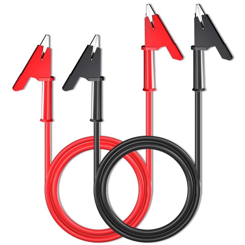 Alligator Clip Test Leads High Voltage High Current Insulated Wires for Laboratory Electrician Automotive Repair Testing Clips Connection Wires