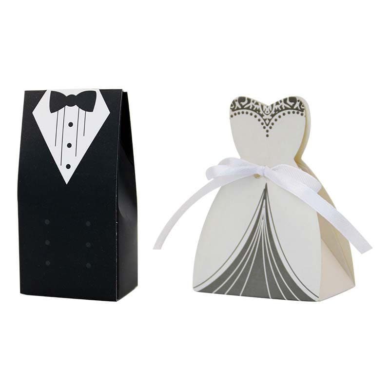 European Style New Candy Box High-end Wedding Suit Candy Box Creative Wedding Groom and Bride Double-breasted Tuxedo Candy Box