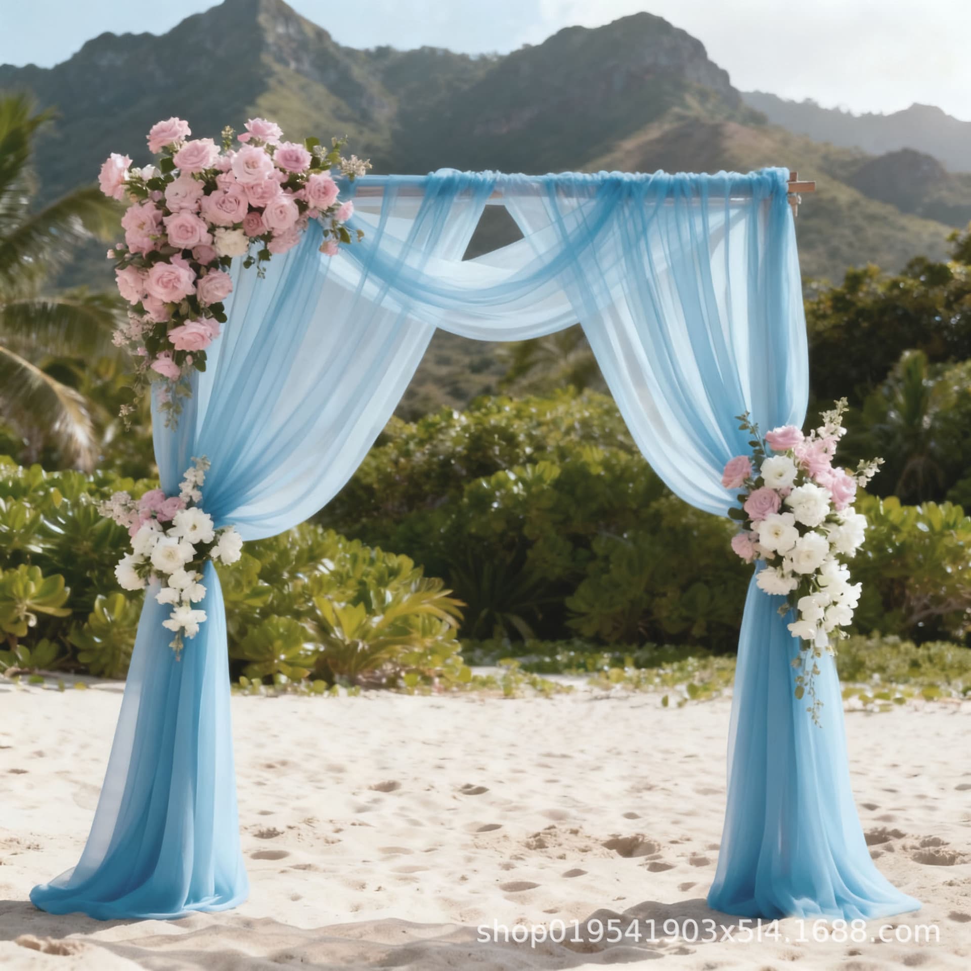 Hot Sale Swiss Voile Outdoor Lawn Wedding Tulle for Party Arch Canopy Ceiling Decoration Background Netting