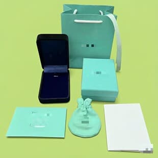 T Family Necklace Box Jewelry Box Original Jewelry Box Green Jewelry Box Green Necklace Box Tiffany Family Necklace Box