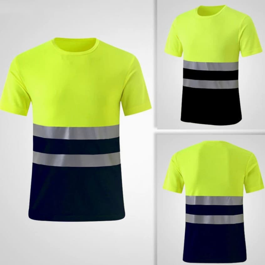 UPOLON Export Hot Selling Labor Protection Short Sleeve Reflective Strip Breathable Soft South America Africa