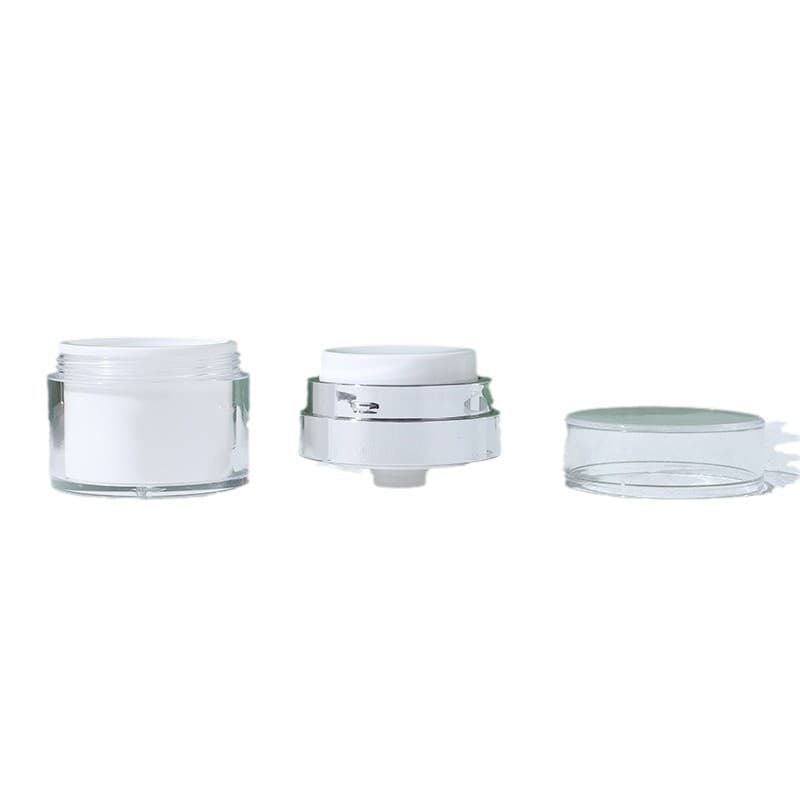 In Stock 15g 30g 50g 100g Press-Type Vacuum Cream Jar, Lotion Dispenser Bottle AS Double-Layer Eye Cream Face Cream Jar