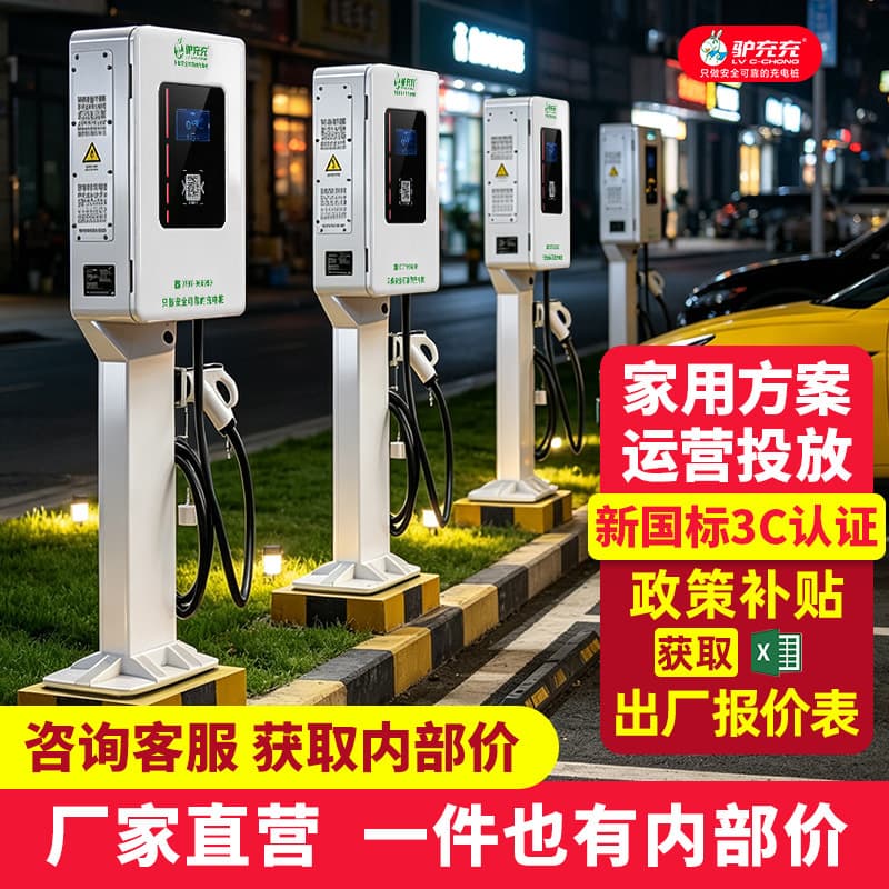 Lv Chong Chong New Energy Vehicle DC Fast Charging Pile 7kW/20kW/30kW Commercial and Home Charging Station