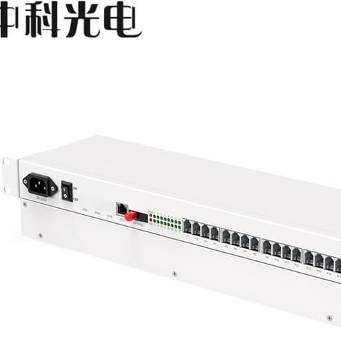 Zhongke Optoelectronics ZK-16P1E-20KM/FC Telephone Optical Terminal + 100M Network, Optional Interfaces, One Pair.