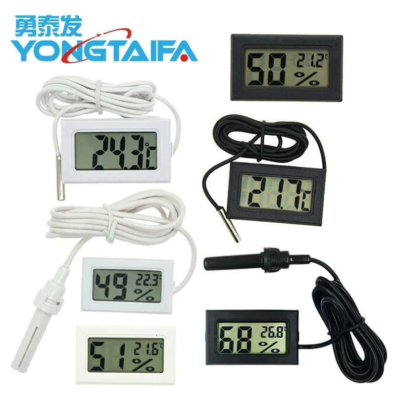 Embedded with Probe Digital Thermometer Electronic Temperature Detection Sensor FY-10 FY-11 FY-12